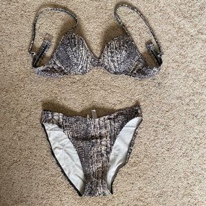 Vintage Snake Skin Bikini